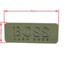 东莞箱包手袋五金厂 HUGO BOSS枪黑金属标牌 可议价可定做
