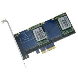 PCIe转msata扩展卡 PCIe转mSATA固态硬盘加速卡 可组RAID阵列卡